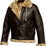 Luca elegante Herrenlederjacke mit Lammfell