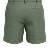 Herrenshorts mit Bundfalten – Grün