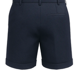 Herrenshorts mit Bundfalten – Marineblau