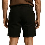 Herrenshorts mit Bundfalten – Schwarz