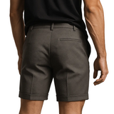 Herrenshorts mit Bundfalten – Dunkelgrau