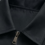 Leichte Herrenjacke aus Twill – Dunkelgrau