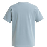 Nebelblaues Herren-T-Shirt aus Baumwolle
