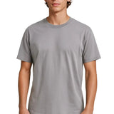 Eisengraues Herren-T-Shirt aus Baumwolle