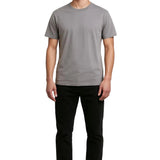 Eisengraues Herren-T-Shirt aus Baumwolle