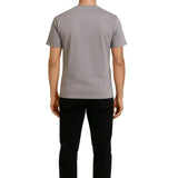 Eisengraues Herren-T-Shirt aus Baumwolle