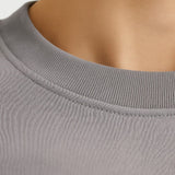 Eisengraues Herren-T-Shirt aus Baumwolle