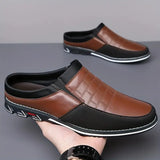 Herren-Lederpantoletten (Mules)