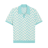 Lars Herren-Poloshirt mit V-Ausschnitt