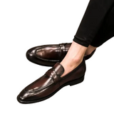 Elegante Herren-Ledermokassins