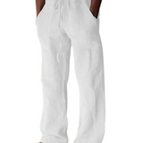 Leichte Herrenhose mit Leinen in schmaler Passform