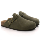 Herren-Wildlederclogs im Oxford-Stil