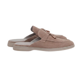Mediterrane Herren-Mules aus Wildleder – Beige