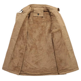 Eleganter wattierter Herren-Trenchcoat