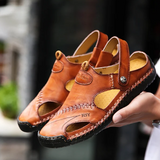 Klassische Herren-Ledersandalen