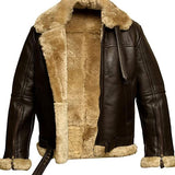 Luca elegante Herrenlederjacke mit Lammfell