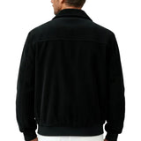 Herren-Cordjacke – Schwarz
