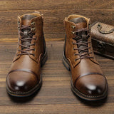 Klassische Herren-Stiefeletten aus Leder