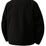 Leichte Herrenjacke aus Twill – Schwarz