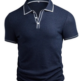 Levin Geripptes Herren-Poloshirt
