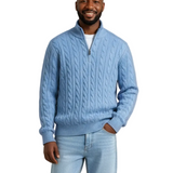 Herrenpullover aus Baumwolle mit Reißverschluss