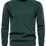 Karierter Herrenpullover – klassisches Muster