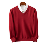 Eleganter Herrenpullover mit V-Ausschnitt