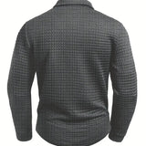Herren-Polopullover mit Fischgratmuster
