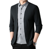 2-in-1-Herrenhemd mit Cardigan