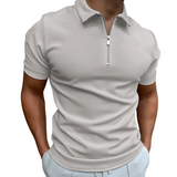Herren-Poloshirt mit Reißverschluss