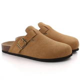 Herren-Wildlederclogs im Oxford-Stil