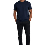 Meeresblaues Herren-T-Shirt Slim Fit