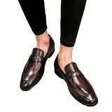 Elegante Herren-Ledermokassins