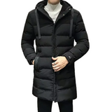 Lange Herren-Winterjacke in Slim Fit