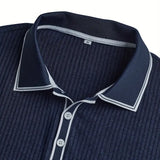 Levin Geripptes Herren-Poloshirt