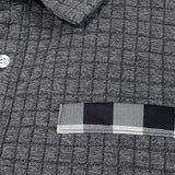 Herren-Polopullover mit Fischgratmuster