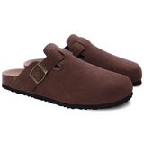 Herren-Wildlederclogs im Oxford-Stil