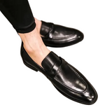 Elegante Herren-Ledermokassins