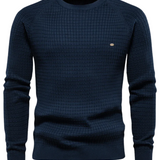 Herrenpullover mit Netzstruktur