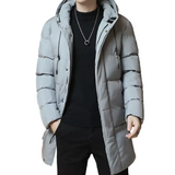 Elegante lange Herren-Winterjacke