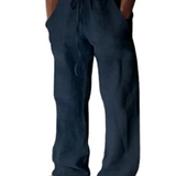 Leichte Herrenhose mit Leinen in schmaler Passform