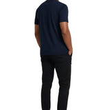 Meeresblaues Herren-T-Shirt Slim Fit
