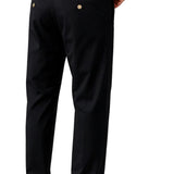 Herrenhose aus Baumwolle mit Elasthan – Schwarz