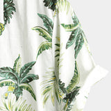 Weißes Herrenhemd mit Ananas-Print