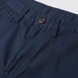 Herren-Chino mit Leinen – Marineblau