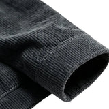 Herren-Samtjacke mit Sherpakragen – Graphit
