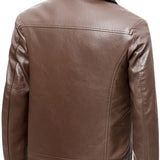 Elegante gefütterte Herren-Lederjacke