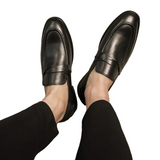 Elegante Herren-Ledermokassins