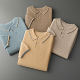 Noah Herren-Poloshirt aus Strick