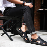 Klassische Herren-Ledersandalen